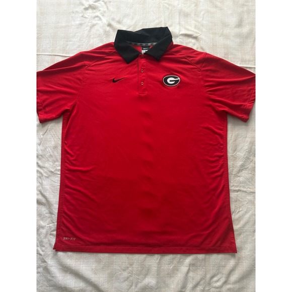 Nike Dri-Fit University of Georgia Bulldogs Polo Shirt Mens XL - Picture 1 of 11